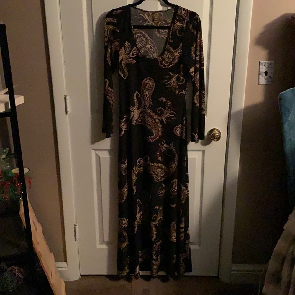 Silky long dress